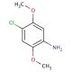 4-Chloro-2,5-dimethoxyaniline 的分子结构, CAS编号: 6358-64-1 4-Chloro-2,5-dimethoxyaniline (CAS 6358-64-1) - chemical structure image