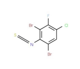 4-Chloro-2,6-dibromo-3-fluorophenylisothiocyanate - chemical structure image