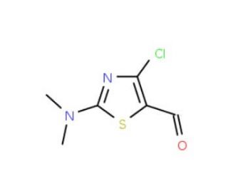 4-chloro-2-(dimethylamino)-1,3-thiazole-5-carbaldehyde (CAS 129865-54-9) - chemical structure image