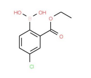 4-Chloro-2-ethoxycarbonylphenylboronic acid (CAS 850568-61-5) - chemical structure image