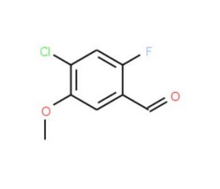 4-Chloro-2-fluoro-5-methoxy benzaldehyde (CAS 177034-24-1) - chemical structure image