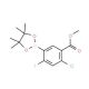 4-Chloro-2-fluoro-5-(methoxycarbonyl)phenylboronic acid, pinacol ester (CAS 1073339-13-5) - chemical structure image