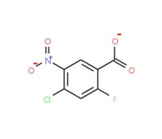 4-Chloro-2-fluoro-5-nitrobenzoic acid (CAS 35112-05-1) - chemical structure image