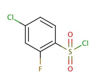 4-Chloro-2-fluorobenzenesulfonyl chloride (CAS 141337-26-0) - chemical structure image