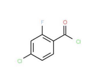 4-Chloro-2-fluorobenzoyl chloride (CAS 394-39-8) - chemical structure image