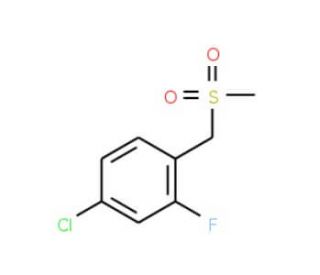 4-Chloro-2-fluorobenzylmethylsulfone - chemical structure image
