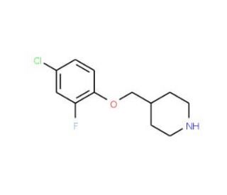 4-Chloro-2-fluorophenyl 4-piperidinylmethyl ether - chemical structure image
