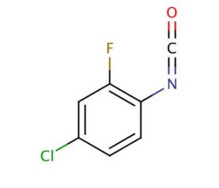 4-Chloro-2-fluorophenyl isocyanate (CAS 51163-28-1) - chemical structure image