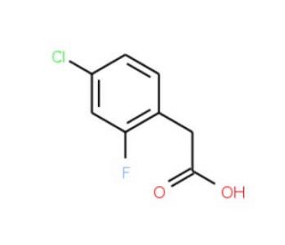 4-Chloro-2-fluorophenylacetic acid (CAS 194240-75-0) - chemical structure image