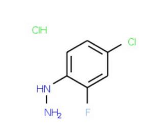 4-Chloro-2-fluorophenylhydrazine hydrochloride (CAS 64172-78-7) - chemical structure image