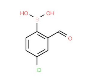 4-Chloro-2-formylphenylboronic acid (CAS 913835-76-4) - chemical structure image