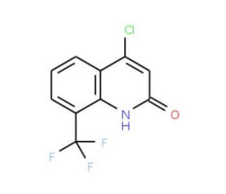 4-Chloro-2-hydroxy-8-trifluoromethylquinoline (CAS 955288-52-5) - chemical structure image
