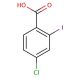 4-Chloro-2-iodobenzoic acid (CAS 13421-13-1) - chemical structure image