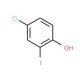 4-Chloro-2-iodophenol (CAS 71643-66-8) - chemical structure image