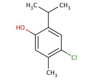 4-Chloro-2-isopropyl-5-methylphenol (CAS 89-68-9) - chemical structure image