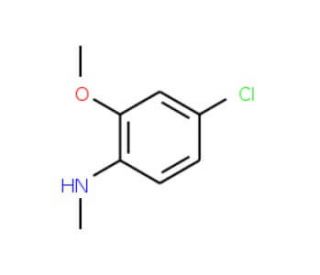 4-Chloro-2-methoxy-N-methylaniline (CAS 35122-79-3) - chemical structure image