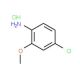 4-Chloro-2-methoxyaniline, HCl (CAS 861299-14-1) - chemical structure image