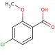 4-Chloro-2-methoxybenzoic acid (CAS 57479-70-6) - chemical structure image