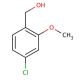 4-Chloro-2-methoxybenzyl alcohol (CAS 55685-75-1) - chemical structure image