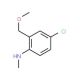 4-Chloro-2-methoxymethyl-N-methylaniline (CAS 941294-12-8) - chemical structure image