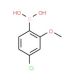 4-Chloro-2-methoxyphenylboronic acid (CAS 762287-57-0) - chemical structure image