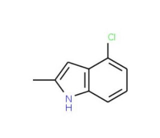 4-Chloro-2-methyl-1H-indole (CAS 6127-16-8) - chemical structure image