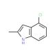 4-Chloro-2-methyl-1H-indole (CAS 6127-16-8) - chemical structure image