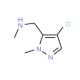 (4-Chloro-2-methyl-2H-pyrazol-3-ylmethyl)-methyl-amine - chemical structure image