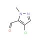 4-Chloro-2-methyl-2H-pyrazole-3-carbaldehyde (CAS 902837-61-0) - chemical structure image