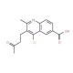 4-Chloro-2-methyl-3-(3-oxo-butyl)quinoline-6-carboxylic acid (CAS 36164-39-3) - chemical structure image