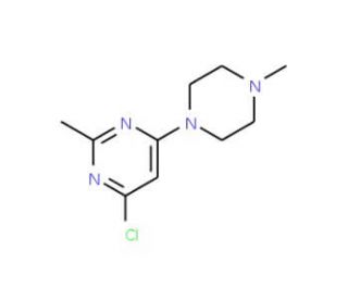4-Chloro-2-methyl-6-(4-methylpiperazino)pyrimidine - chemical structure image