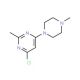 4-Chloro-2-methyl-6-(4-methylpiperazino)pyrimidine - chemical structure image