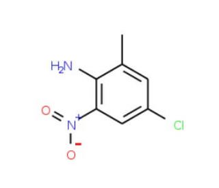 4-Chloro-2-methyl-6-nitroaniline (CAS 62790-50-5) - chemical structure image