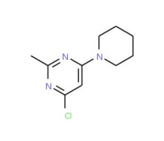 4-Chloro-2-methyl-6-piperidinopyrimidine (CAS 94052-15-0) - chemical structure image