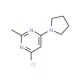 4-Chloro-2-methyl-6-(pyrrolidin-1-yl)pyrimidine (CAS 914349-69-2) - chemical structure image