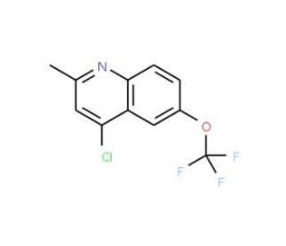 4-Chloro-2-methyl-6-trifluoromethoxyquinoline (CAS 951905-08-1) - chemical structure image