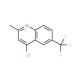 4-Chloro-2-methyl-6-trifluoromethylquinoline (CAS 867167-05-3) - chemical structure image
