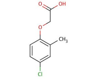 4-Chloro-2-methylphenoxyacetic acid (CAS 94-74-6) - chemical structure image
