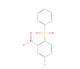 4-Chloro-2-nitro-1-(phenylsulphonyl)benzene (CAS 86030-08-2) - chemical structure image
