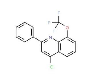 4-Chloro-2-phenyl-8-trifluoromethoxyquinoline (CAS 1189106-99-7) - chemical structure image