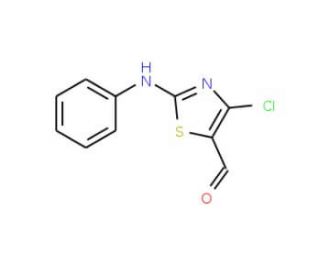 4-Chloro-2-phenylamino-thiazole-5-carbaldehyde (CAS 126193-27-9) - chemical structure image