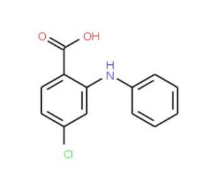 4-Chloro-2-phenylaminobenzoic acid (CAS 19218-88-3) - chemical structure image