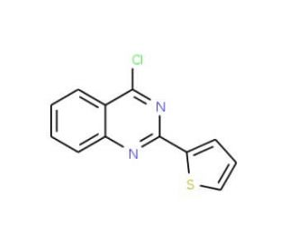 4-chloro-2-thien-2-ylquinazoline (CAS 59455-95-7) - chemical structure image