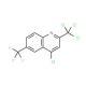 4-Chloro-2-trichloromethyl-6-trifluoromethylquinoline (CAS 91991-82-1) - chemical structure image