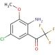 4-Chloro-2-trifluoroacetyl-6-methoxyaniline (CAS 205756-22-5) - chemical structure image