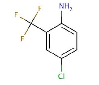 4-Chloro-2-(trifluoromethyl)aniline (CAS 445-03-4) - chemical structure image