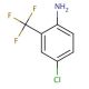 4-Chloro-2-(trifluoromethyl)aniline (CAS 445-03-4) - chemical structure image