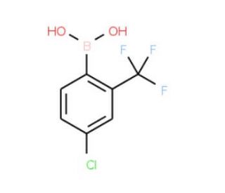 4-Chloro-2-(trifluoromethyl)benzeneboronic acid (CAS 313545-41-4) - chemical structure image