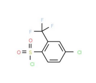 4-chloro-2-(trifluoromethyl)benzenesulfonyl chloride (CAS 54090-42-5) - chemical structure image