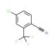4-Chloro-2-(trifluoromethyl)benzonitrile (CAS 320-41-2) - chemical structure image